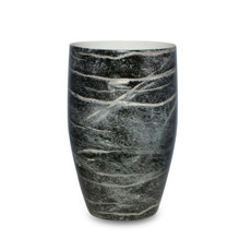 Imagem de VASO DECORATIVO EM CERÂMICA NOIR I, CORES PRETA E BRANCO 36X23 CM - Kz Home Stock Com De Prods De Decoração Eireli-Epp