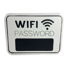 Imagem de PLACA DECORATIVA EM METAL WIFI PASSWORD 34,5CM X 1,2CM X 25,5 CM CRAW  - Craw Equipamentos E Servicos Ltda