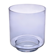 Imagem de VASO DECORATIVO EM VIDRO GRAFITE 18X22CM - GRILLO  - Grillo Ltda