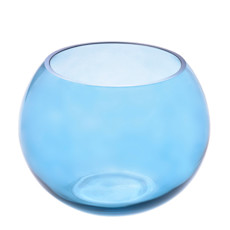 Imagem de VASO DECORATIVO EM VIDRO AQUARIO M AZUL 20X16 CM - GRILLO - Grillo Ltda