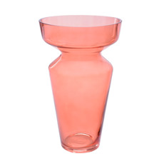 Imagem de VASO DECORATIVO EM VIDRO ROSE 18X30 CM - GRILLO - Grillo Ltda