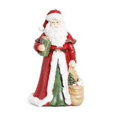 Imagem de PAPAI NOEL EM RESINA COM PRESENTES CLR (CLASSIQUES) C/1 UN 30X16CM CROMUS - Cromus Embalagens Ind. E Com. Ltda