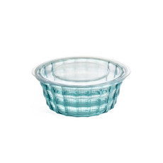 Imagem de POTE PLASVALE REDONDO EM PLASTICO CRISTAL AZUL TURQUESA P - 4X13X6CM - Industria De Plastico Do Vale Do Itajai Ltda