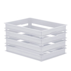 Imagem de ORGANIZADOR CAIXOTE ALTO 49X34X25CM BRANCO PARAMOUNT - Paramount Ind E Com De Plast Ltda