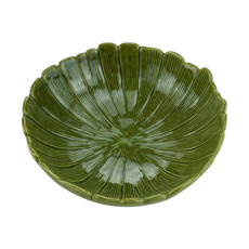Imagem de BOWL DECORATIVO DE CERÂMICA BANANA LEAF 25X8,5CM LYOR - Coliseu Presentes Ltda
