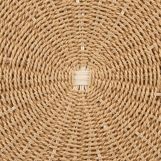 Imagem LUGAR AMERICANO MIX RATTAN (PAPEL E RATTAN) CAFÉ 38CM 