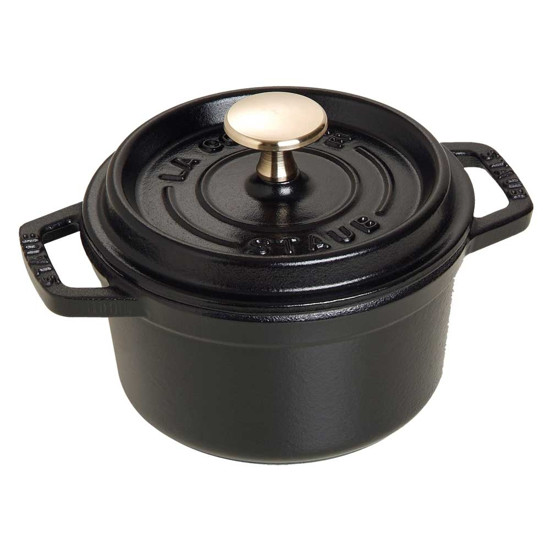 Imagem CAÇAROLA REDONDA 16CM PRETO FERRO FUNDIDO STAUB ZWILLING