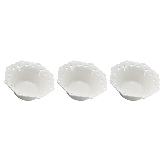 Imagem JOGO DE 3 BOWLS EM PORCELANA 9,7X4CM