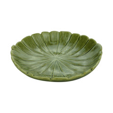 Imagem de PRATO DECORATIVA DE CERAMICA BANANA LEAF VERDE 16X3CM LYOR - Coliseu Presentes Ltda