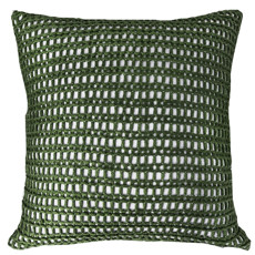 Imagem de ALMOFADA  CROCHE TRAMADO 52X52 VERDE MOD 3 - B H Turqueto Decoracoes Me