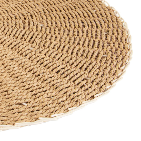 Imagem LUGAR AMERICANO MIX RATTAN (PAPEL E RATTAN) CAFÉ 38CM 