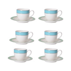 Imagem de JOGO COM 06 XÍCARAS DE CAFEZINHO 110ML COM PIRES MARIE - STRAUSS - Oxford Porcelanas Espirito Santo Ltda