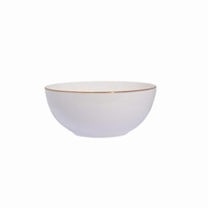 Imagem de SALADEIRA 23CM MAIL ORDER  GOLD COM BORDA DOURADO - STRAUSS  - Oxford Porcelanas S/A