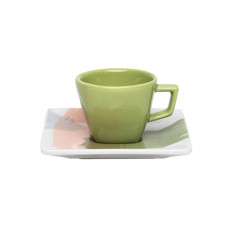 Imagem de XÍCARA PARA CAFEZINHO 75ML COM PIRES EM PORCELANA - SKETCH - OXFORD - Oxford Porcelanas Sudeste Ltda