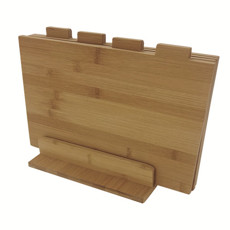 Imagem de CONJUNTO DE TÁBUAS EM BAMBU ECO COM SUPORTE 04 PEÇAS - MIMO  - Mimo Importacao Exportacao Ltda