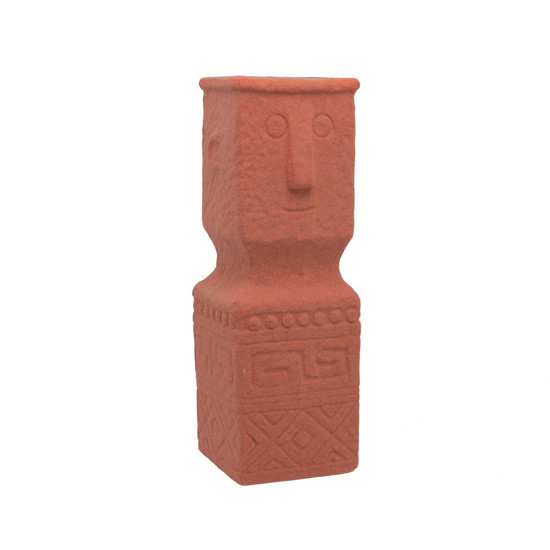 Imagem VASO DE CERÂMICA COR TERRACOTA 30X10CM 