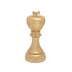 Imagem de ESCULTURA DECORATIVA RAINHA DE RESINA DOURADO - Mero Comercio De Equipamentos Ltda