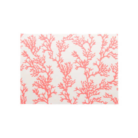 Imagem LUGAR AMERICANO PVC CORAL VERMELHO 45X30CM ROJEMAC 