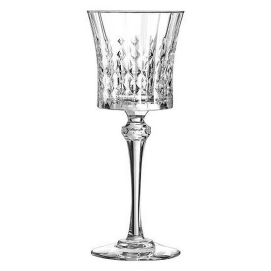 Imagem JOGO DE TAÇA VINHO 6 PEÇAS CRISTAL TRANSPARENTE 190ML LADY DIAMOND 20X8X8CM