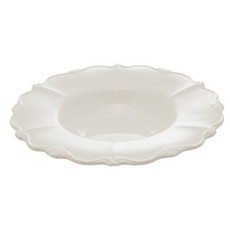 Imagem de CONJUNTO 04 PRATOS PORCELANA PARA MASSA FANCY BRANCO 23X5CM - WOLFF - Rojemac Impotacao E Exportacao Ltda