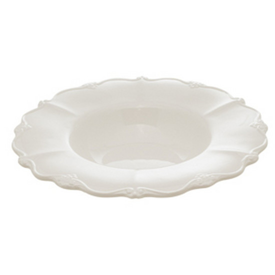 Imagem CONJUNTO 04 PRATOS PORCELANA PARA MASSA FANCY BRANCO 23X5CM - WOLFF