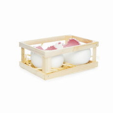 Imagem de CAIXA COM 2 OVOS ROSA CLARO TAMANHO G (GULOSEIMA) - CROMUS  - Cromus Embalagem Ind. E Com. Ltda