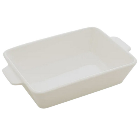 Imagem TRAVESSA PORCELANA COM ALÇA BASIC BRANCO 29X16X5 CM LYOR