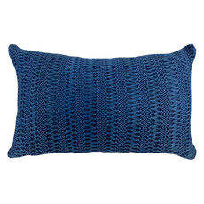 Imagem de ALMOFADA TRICO TRAMA TRESSE 35X58CM AZUL JEANS - DECORTEXTIL - B H Turqueto Decoracoes Me