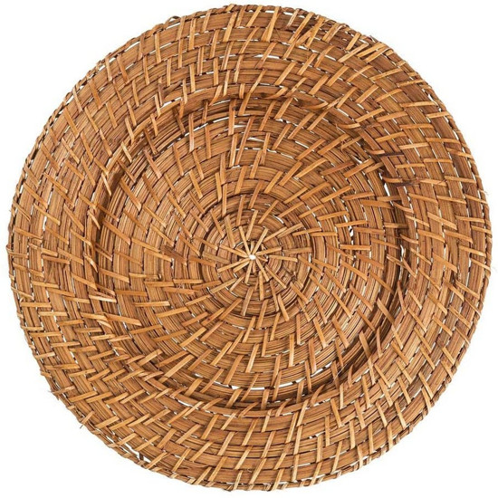 Imagem SOUSPLAT DE CHÁ RATTAN 25CM DIAM BEGE - RAFIMEX 