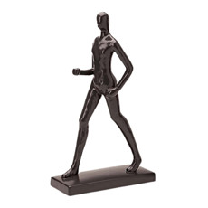 Imagem de ESCULTURA DECORATIVA HOMEM EM CERÂMICA COR PRETO - MART  - Moas Industria E Comercio Importacao E Exportacao Ltda