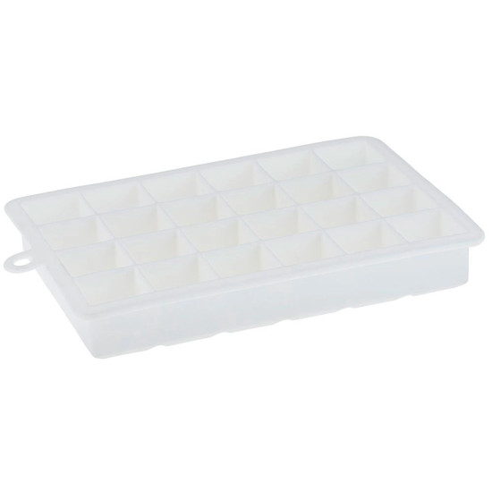 Imagem FORMA DE GELO 24 CUBOS 20X13X3CM EM SILICONE COR BRANCO - WECK 