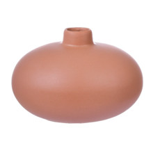 Imagem de VASO DECORATIVO EM CERÂMICA 13X3X10CM COR TERRACOTA 51942-782 GRILLO  - Grillo Ltda