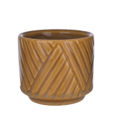 Imagem de VASO DECORATIVO EM CERÂMICA BEGE 50972-040 GRILLO 8X8X8CM  - Grillo Ltda