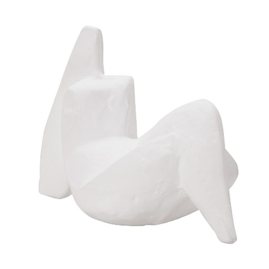 Imagem ESCULTURA MULHER EM POLIRESINA COR BRANCO 16,5X19CM - MART 