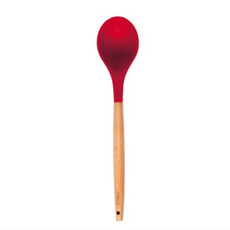 Imagem de COLHER SILICONE COM CABO BAMBU CHARMY 31,5CM - LYOR  - Coliseu Presentes Ltda