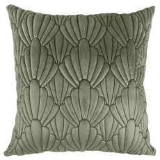 Imagem de ALMOFADA VELUDO OFF 52X52CM VERDE CLARO EM ALTO RELEVO 3 - DECORTEXTIL - B H Turqueto Decoracoes Me