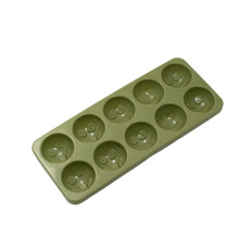 Imagem de FORMA DE GELO MADRUGADA COM CARINHAS COR VERDE 10 CUBOS CRIPPA  - Metalurgica Crippa Ltda