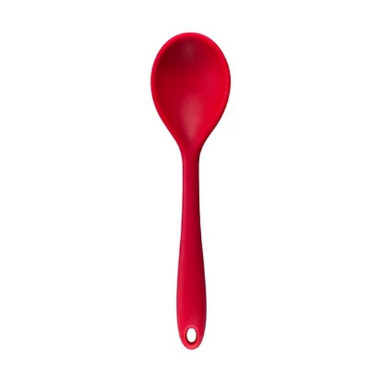 Imagem COLHER DE SILICONE DUPLO COR VERMELHO OIKOS 