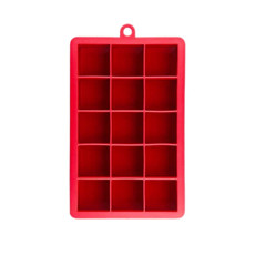 Imagem de FORMA DE SILICONE ESTRUTURADA 15 CUBOS COR VERMELHO OIKOS  - Grupo Ecoa Comercio De Produtos S/A