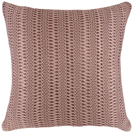 Imagem ALMOFADA TRICO TRAMA TRESSE 52X52CM COR ROSA - DECORTEXTIL