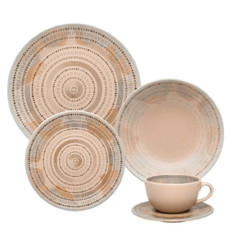 Imagem de APARELHO DE JANTAR 20 PEÇAS CERÂMICA UNNI ANCESTRAL OXFORD - Oxford Porcelanas Sudeste Ltda