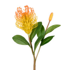 Imagem de HASTE DECORATIVA DE PROTEA AMARELA EM PLÁSTICO MOLDÁVEL 60X14 CM - GRILLO - Grillo Ltda