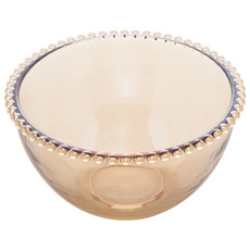 Imagem de SALADEIRA DE CRISTAL PEARL ÂMBAR 21CM X 12CM - WOLFF - Rojemac Imp E Exp Ltda (Itajai)