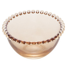 Imagem de CONJUNTO 4 BOWLS DE CRISTAL PEARL ÂMBAR 14CM X 8CM - WOLFF - Rojemac Imp E Exp Ltda (Itajai)