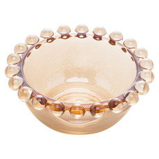 Imagem de CONJUNTO 4 BOWLS DE CRISTAL PEARL ÂMBAR 9CM X 4CM - WOLFF - Rojemac Imp E Exp Ltda (Itajai)