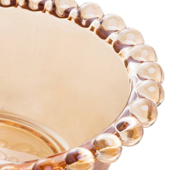 Imagem CONJUNTO 4 BOWLS DE CRISTAL PEARL ÂMBAR 12CM X 4CM - WOLFF