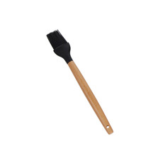 Imagem de PINCEL CULINÁRIO DE SILICONE COM CABO EM BAMBU CHARMY PRETO 27,5CM - LYOR - Coliseu Presentes Ltda