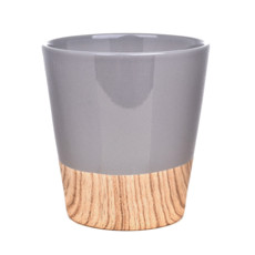 Imagem de VASO DECORATIVO BOHO 13X14X14CM INV NEVOA EM CERÂMICA - GRILLO  - Grillo Ltda