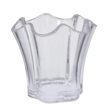 Imagem de VASO DECORATIVO DE VIDRO TRANSPARENTE 8X8X8CM - GRILLO 51345 - Grillo Ltda