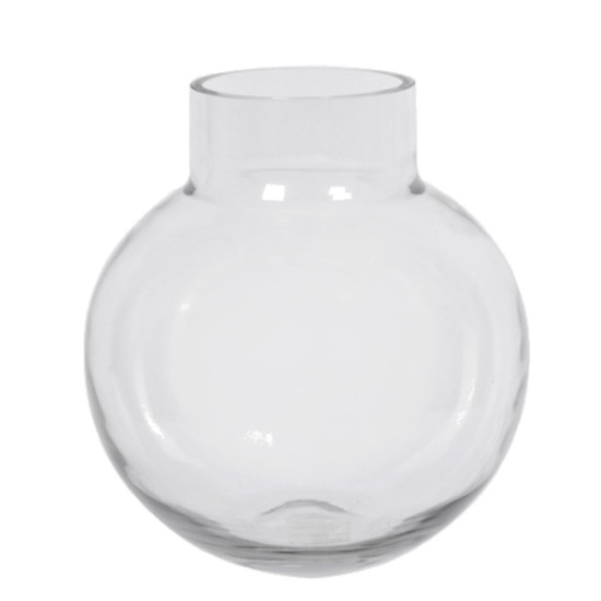 Imagem VASO DECORATIVO DE VIDRO TRANSPARENTE 10X10X23CM - GRILLO 52872
